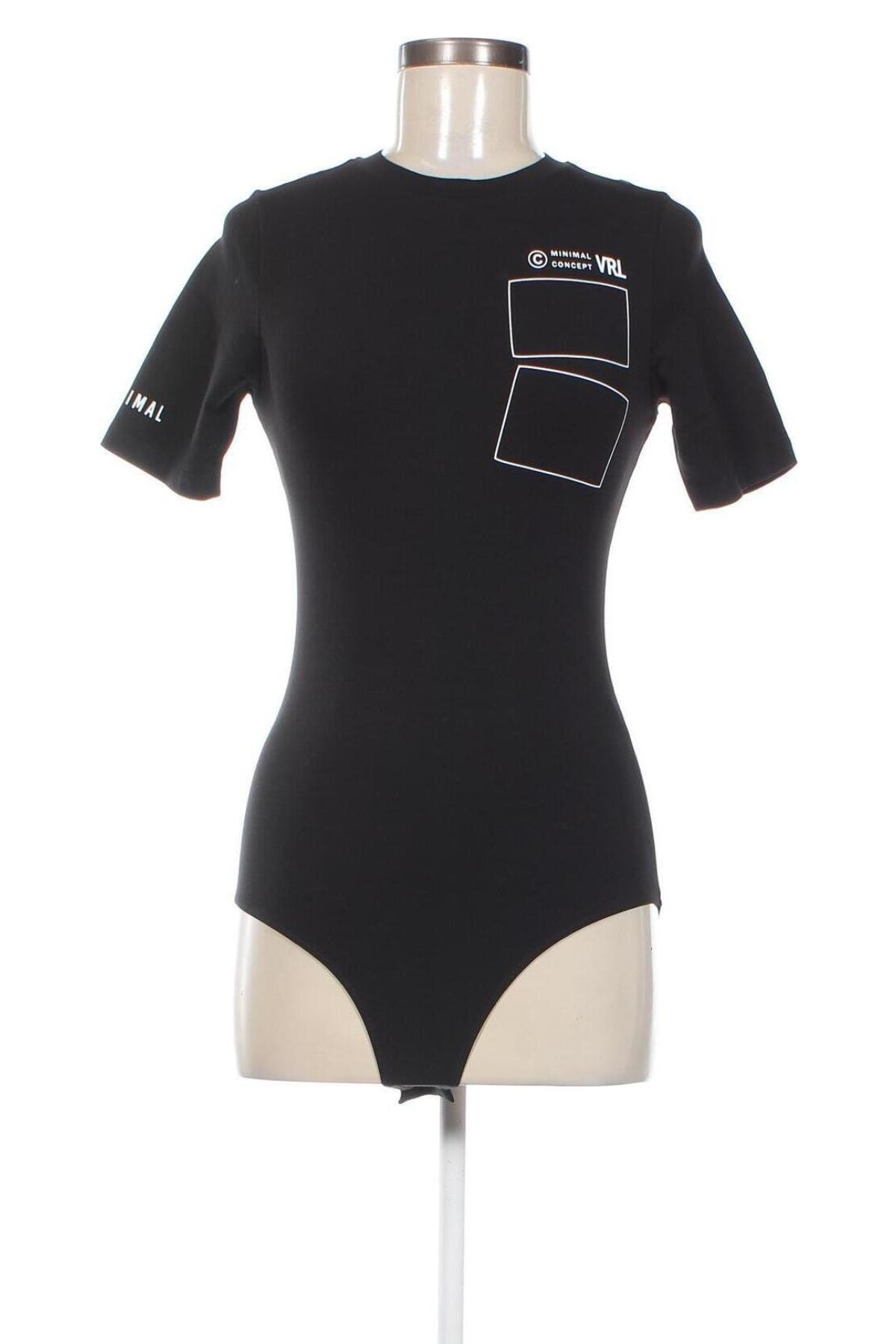 Дамска блуза - боди Viral Vibes, Размер M, Цвят Черен, Цена 11,55 лв.