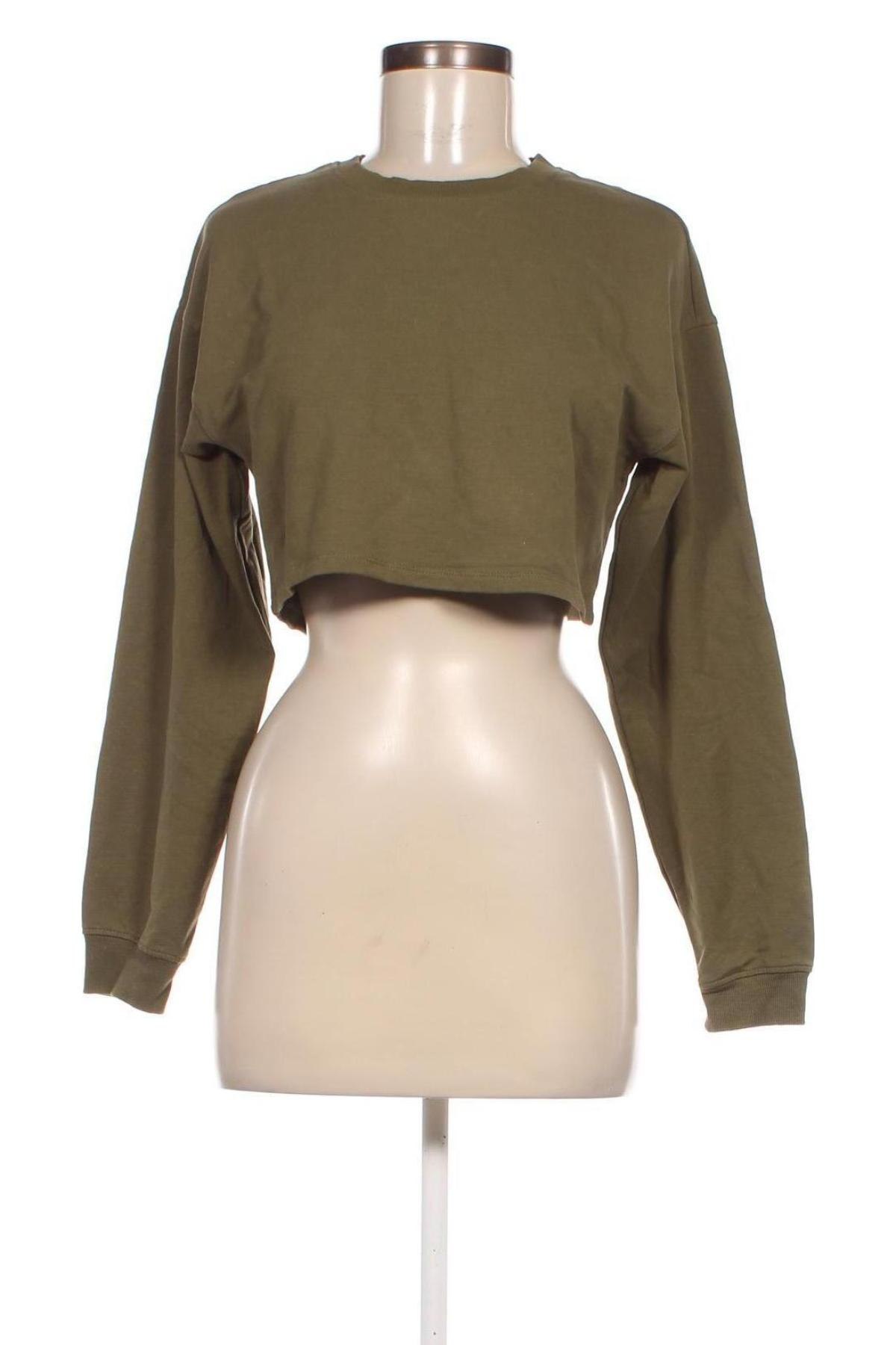 Damen Shirt Bershka, Größe M, Farbe Grün, Preis 4,50 €