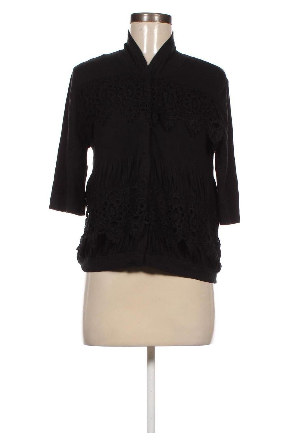 Дамска блуза Emporio Armani, Размер L, Цвят Черен, Цена 209,95 лв.