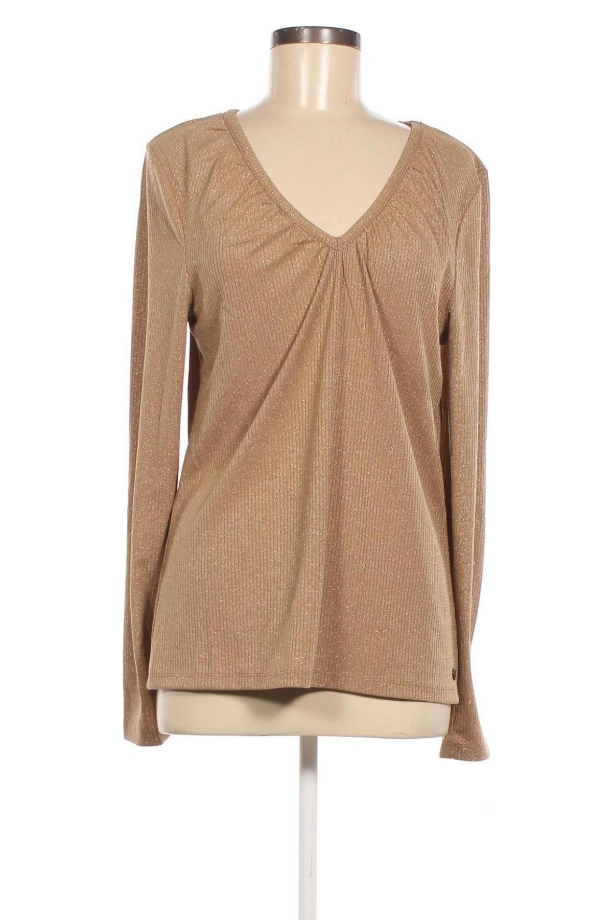 Γυναικεία μπλούζα Garcia, Μέγεθος XL, Χρώμα  Μπέζ, Τιμή 13,10 €
