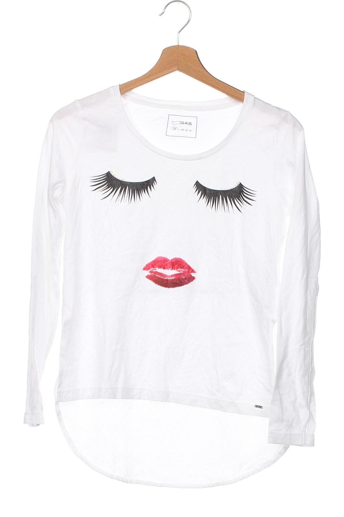Γυναικεία μπλούζα Gas, Μέγεθος XXS, Χρώμα Λευκό, Τιμή 17,00 €