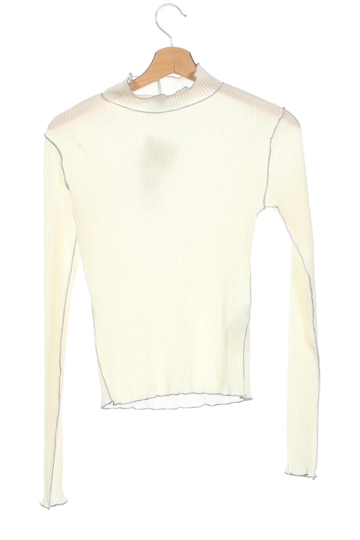 Γυναικεία μπλούζα Gina Tricot, Μέγεθος XXS, Χρώμα Εκρού, Τιμή 3,56 €