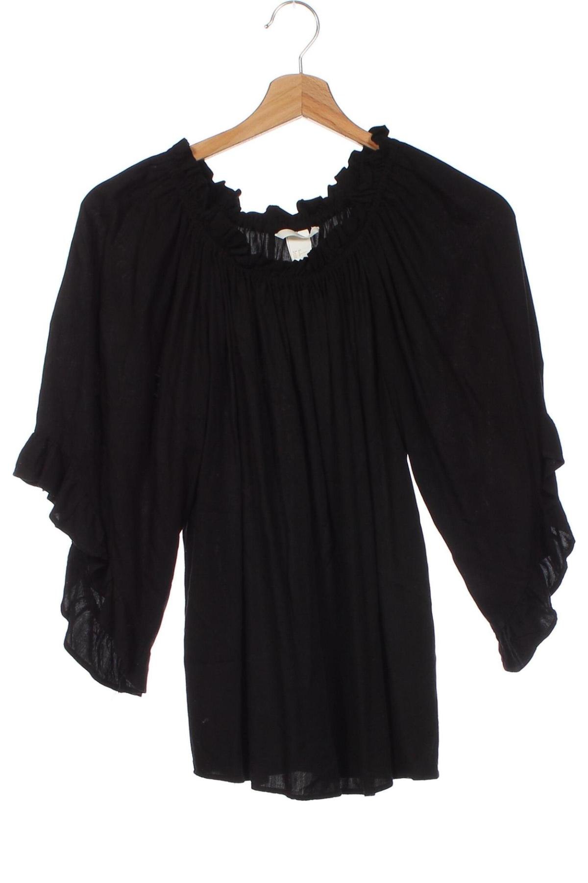 Дамска блуза H&M, Размер XXS, Цвят Черен, Цена 9,97 лв.