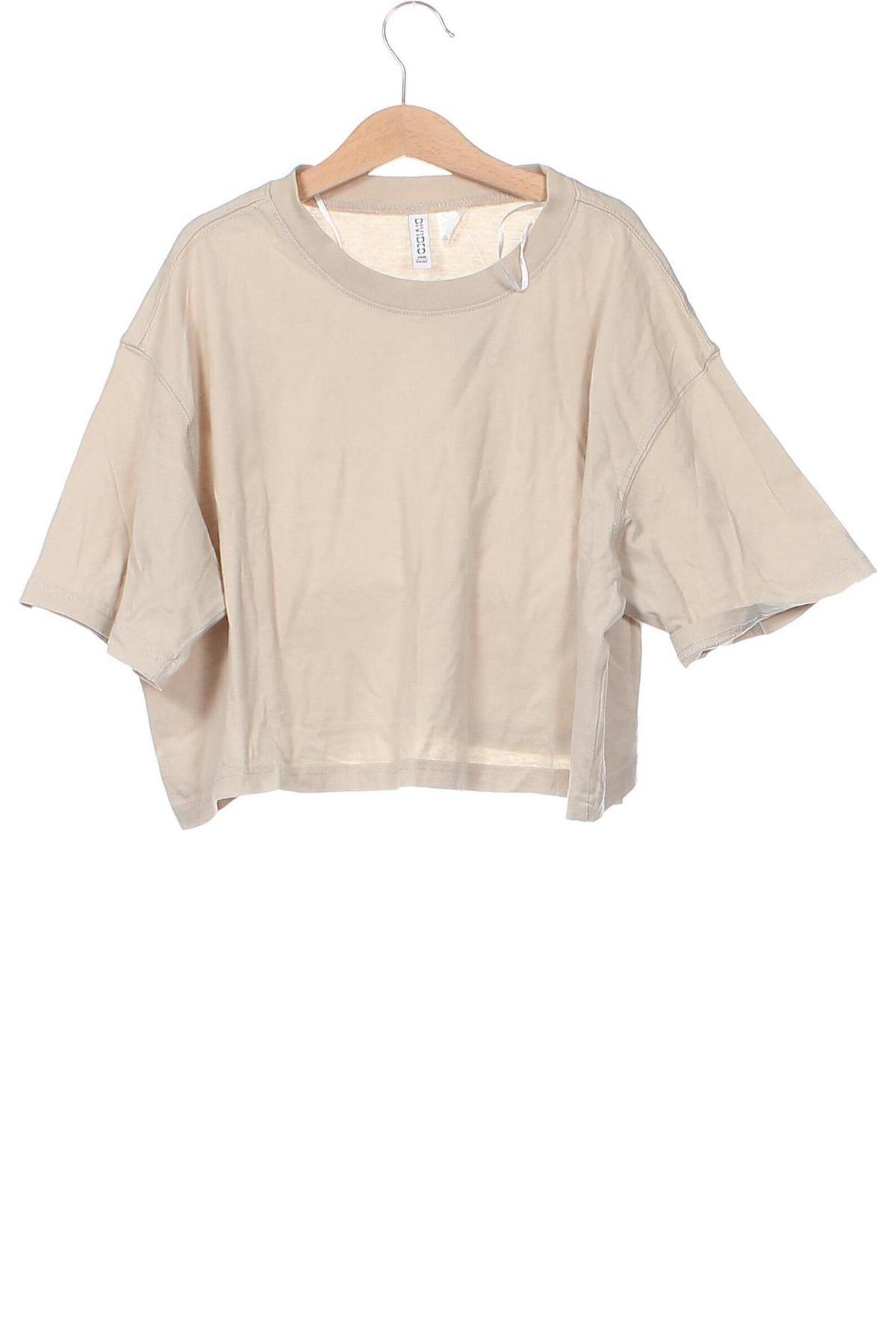 Damen Shirt H&M Divided, Größe XS, Farbe Beige, Preis 10,00 €