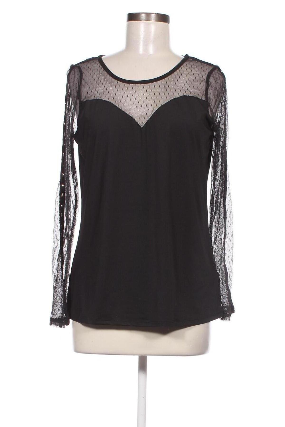 Γυναικεία μπλούζα Jean Pascale, Μέγεθος M, Χρώμα Μαύρο, Τιμή 4,52 €