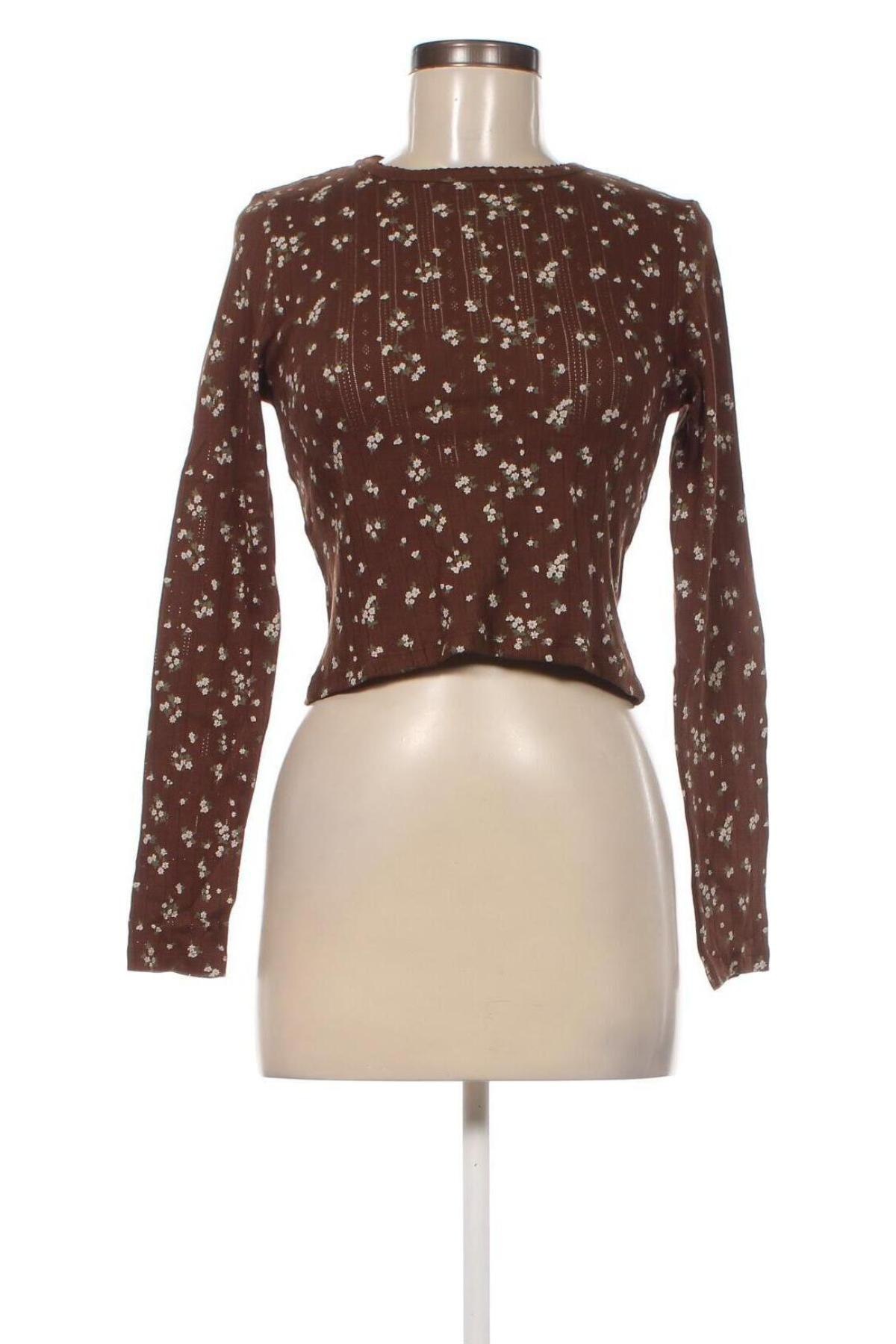 Дамска блуза Jennyfer, Размер L, Цвят Кафяв, Цена 13,33 лв.
