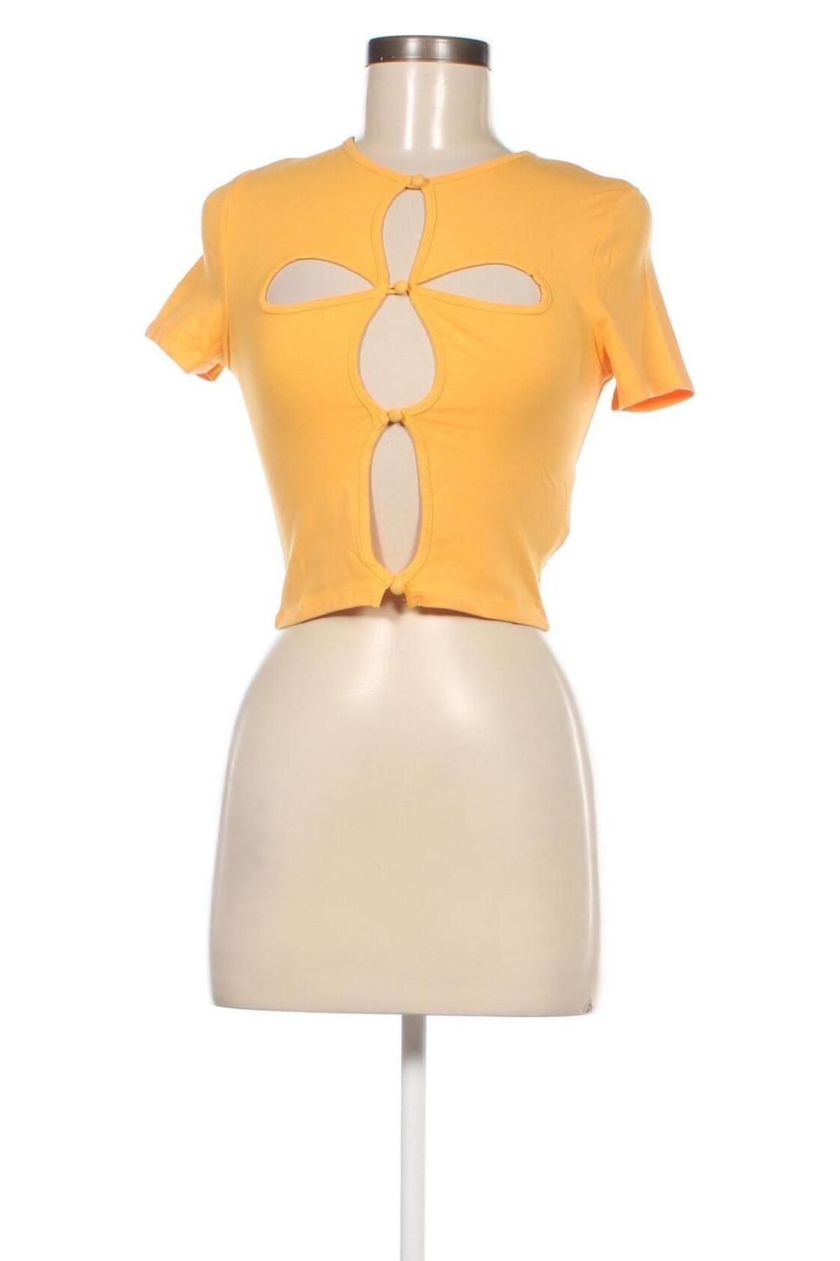 Дамска блуза Jennyfer, Размер XS, Цвят Оранжев, Цена 9,92 лв.