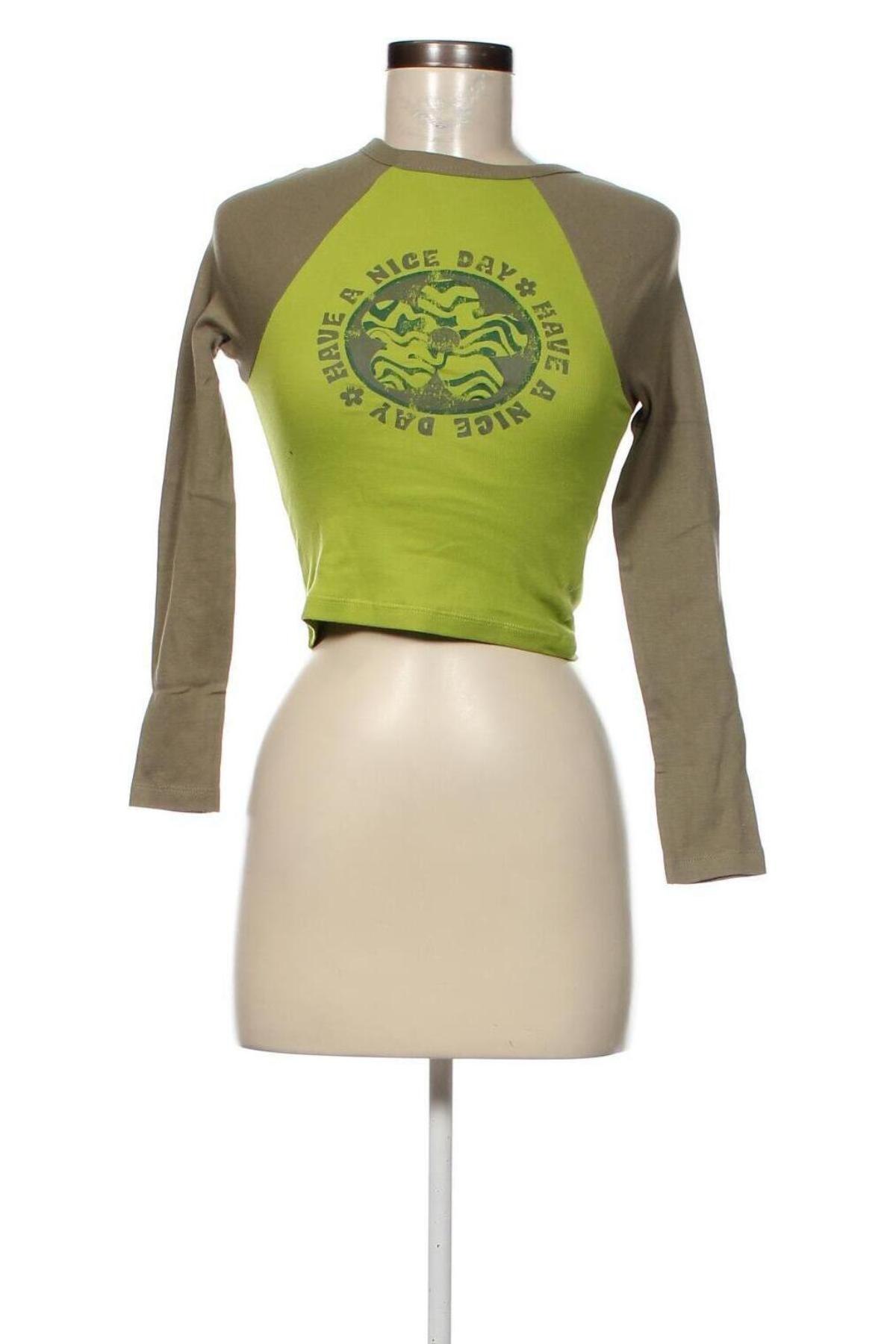 Дамска блуза Jennyfer, Размер XXS, Цвят Зелен, Цена 13,95 лв.