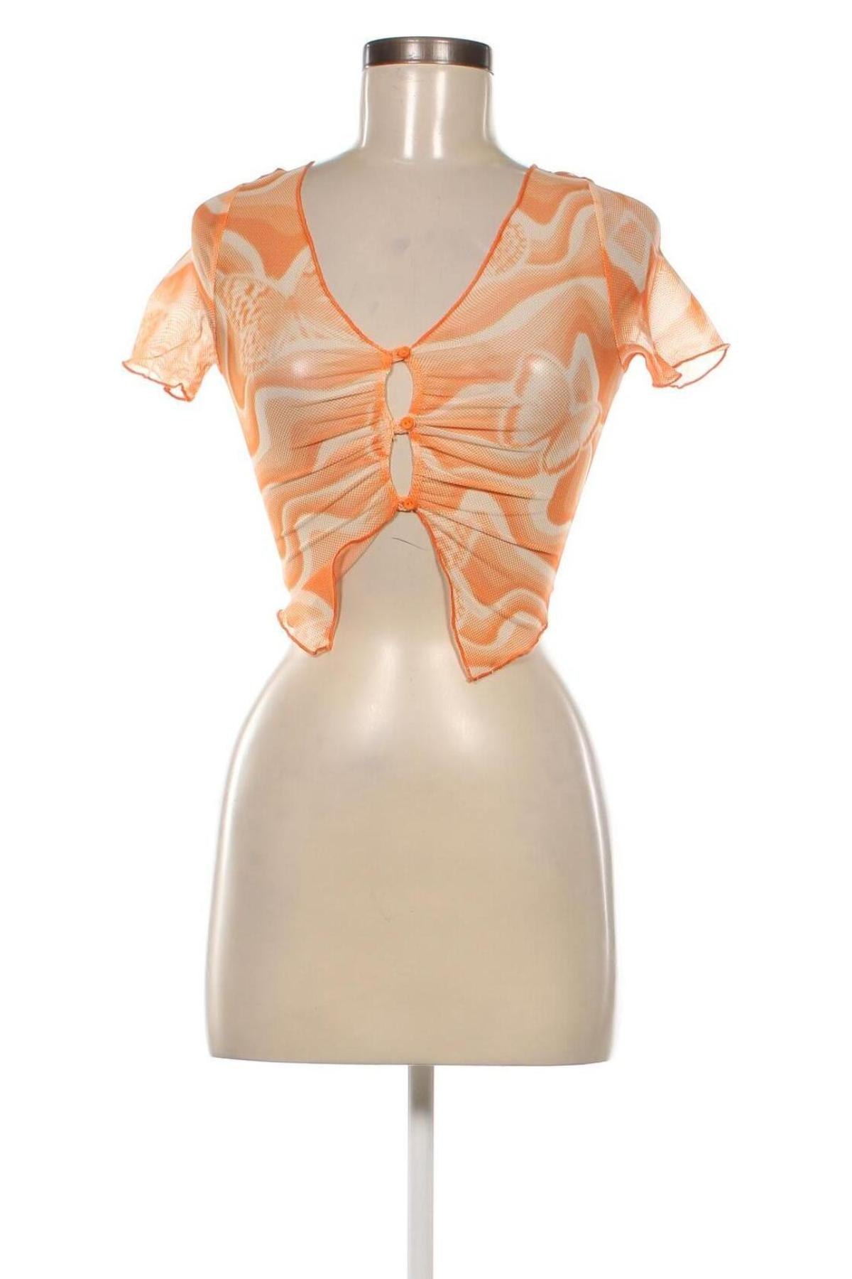 Γυναικεία μπλούζα Jennyfer, Μέγεθος XXS, Χρώμα Πορτοκαλί, Τιμή 6,71 €