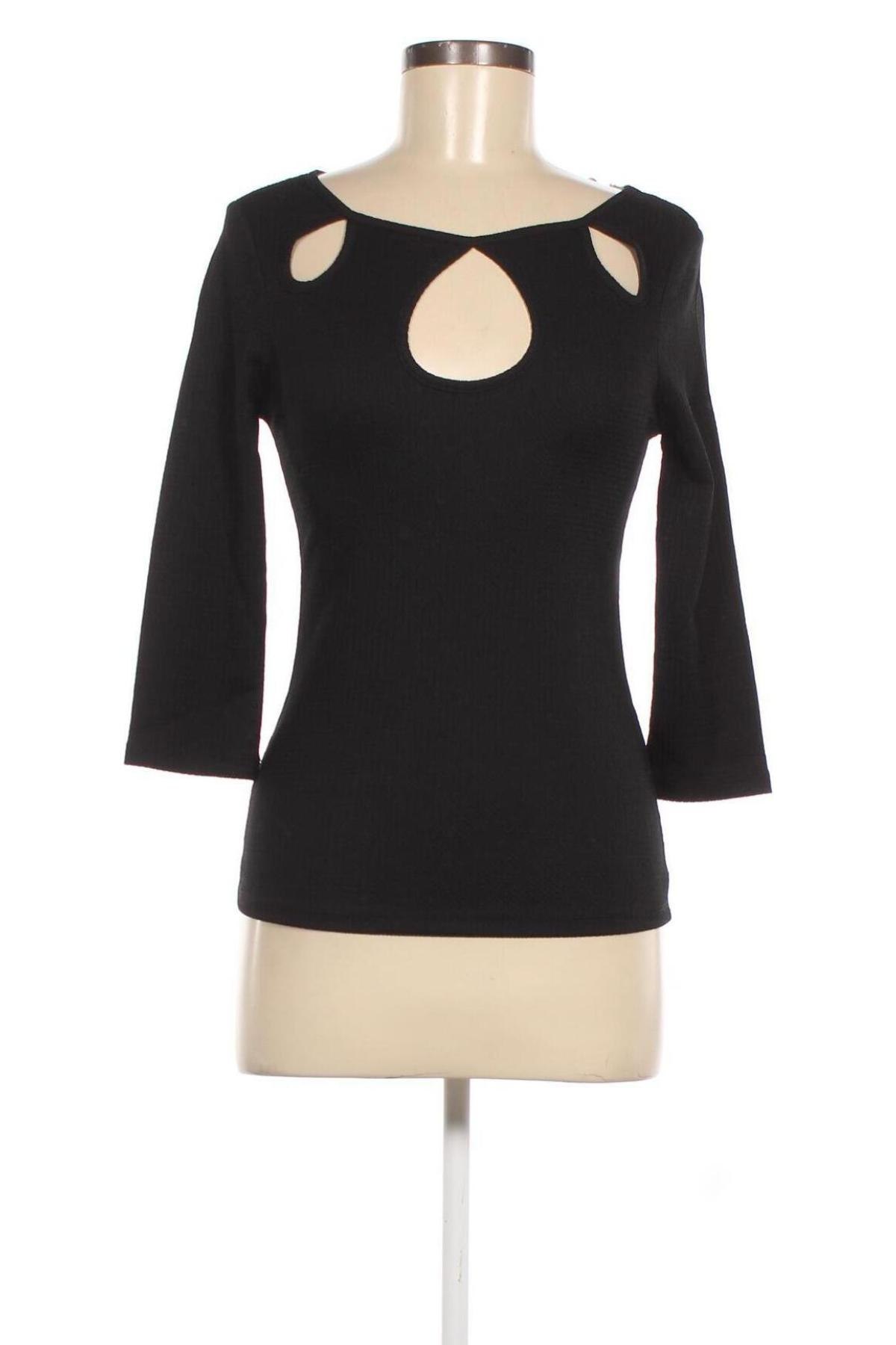 Γυναικεία μπλούζα Lascana, Μέγεθος S, Χρώμα Μαύρο, Τιμή 4,47 €
