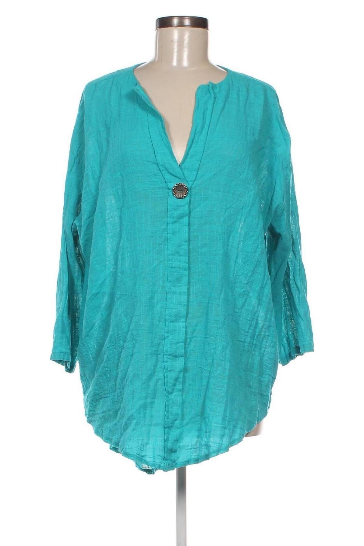 Γυναικεία μπλούζα Made In Italy, Μέγεθος XL, Χρώμα Μπλέ, Τιμή 9,72 €