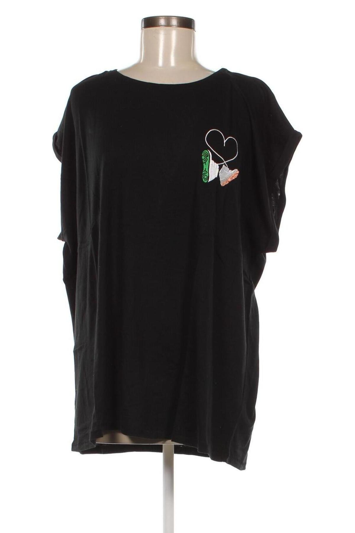 Γυναικεία μπλούζα Mister Tee, Μέγεθος 4XL, Χρώμα Μαύρο, Τιμή 19,85 €