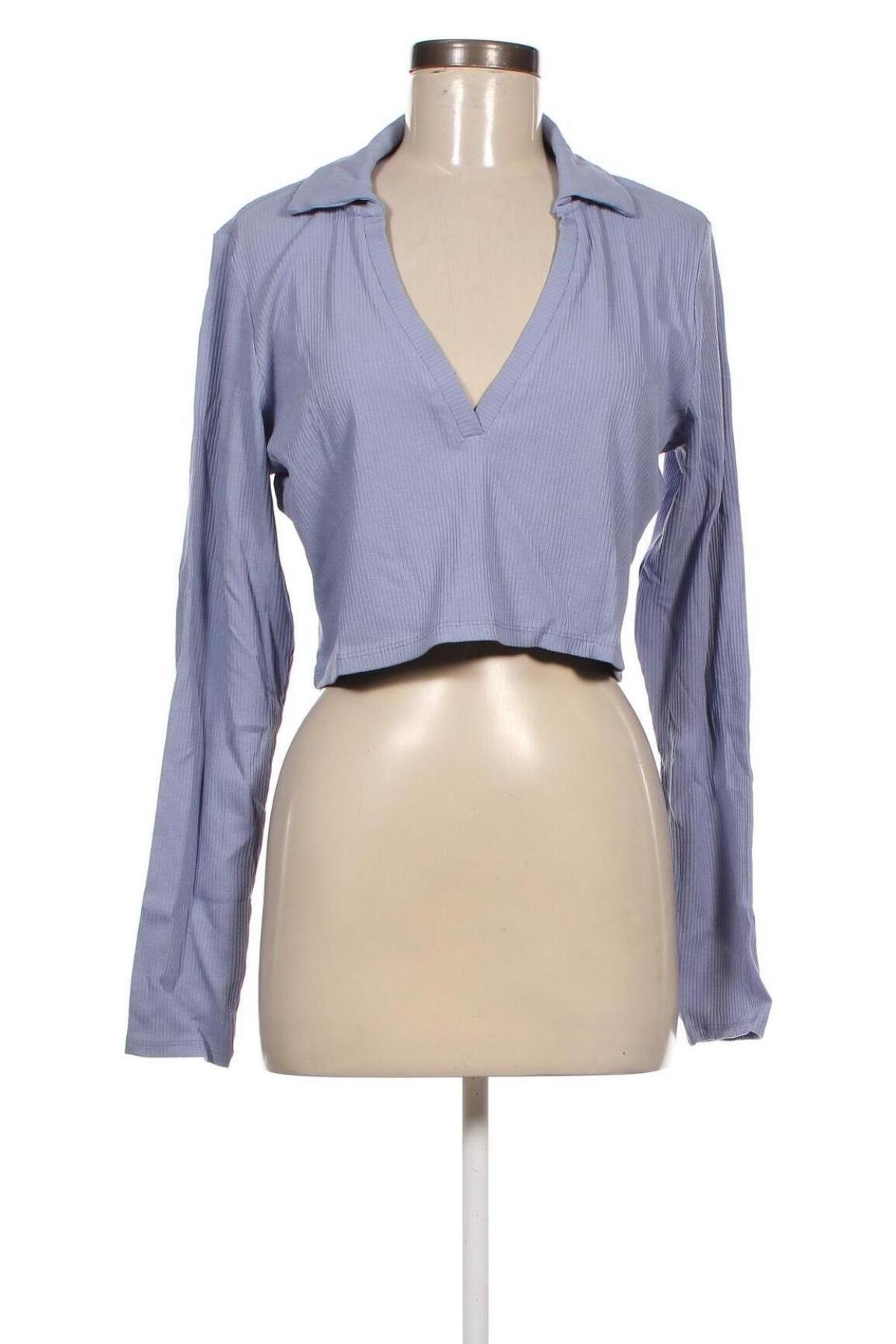 Γυναικεία μπλούζα Monki, Μέγεθος XL, Χρώμα Μπλέ, Τιμή 7,33 €