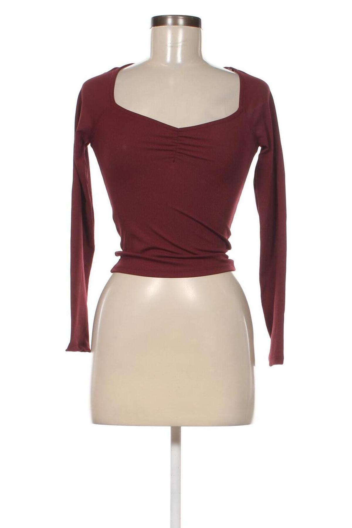 Γυναικεία μπλούζα Monki, Μέγεθος XXS, Χρώμα Κόκκινο, Τιμή 10,47 €