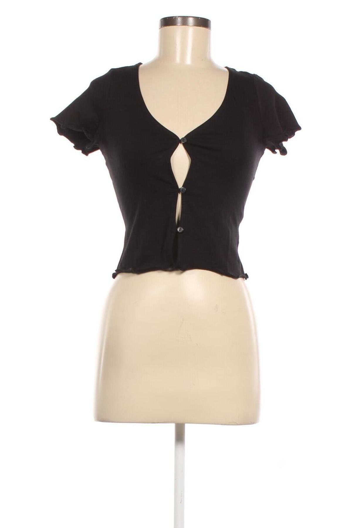 Γυναικεία μπλούζα Monki, Μέγεθος S, Χρώμα Μαύρο, Τιμή 2,10 €