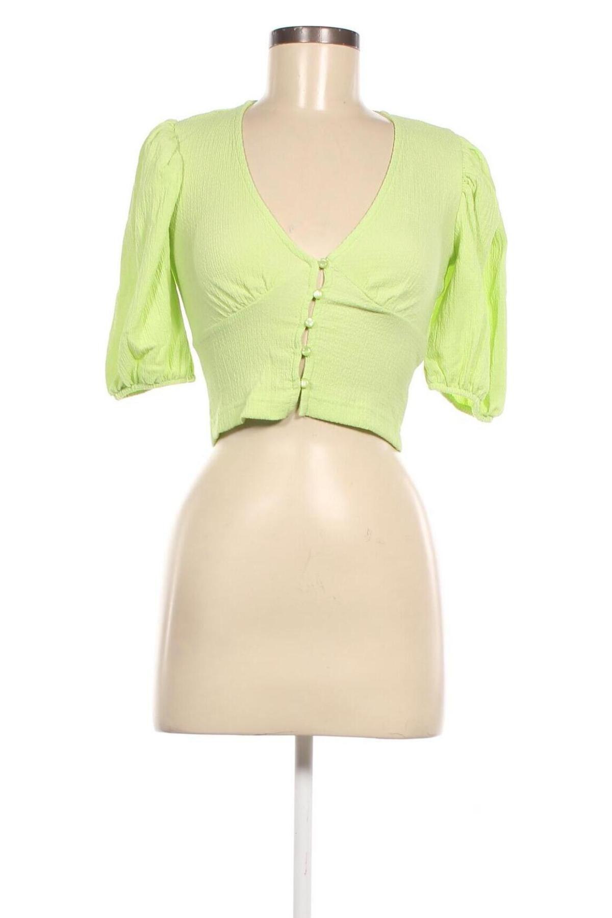 Γυναικεία μπλούζα Monki, Μέγεθος XS, Χρώμα Πράσινο, Τιμή 6,31 €