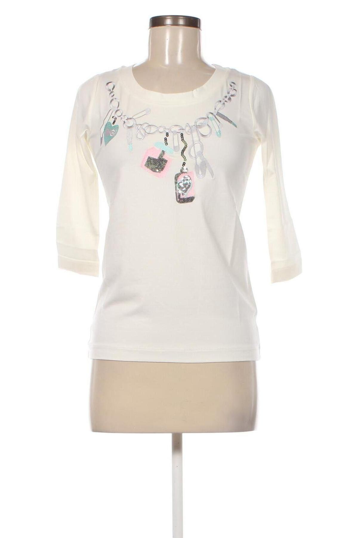 Γυναικεία μπλούζα Mucho Gusto, Μέγεθος XS, Χρώμα Λευκό, Τιμή 43,67 €