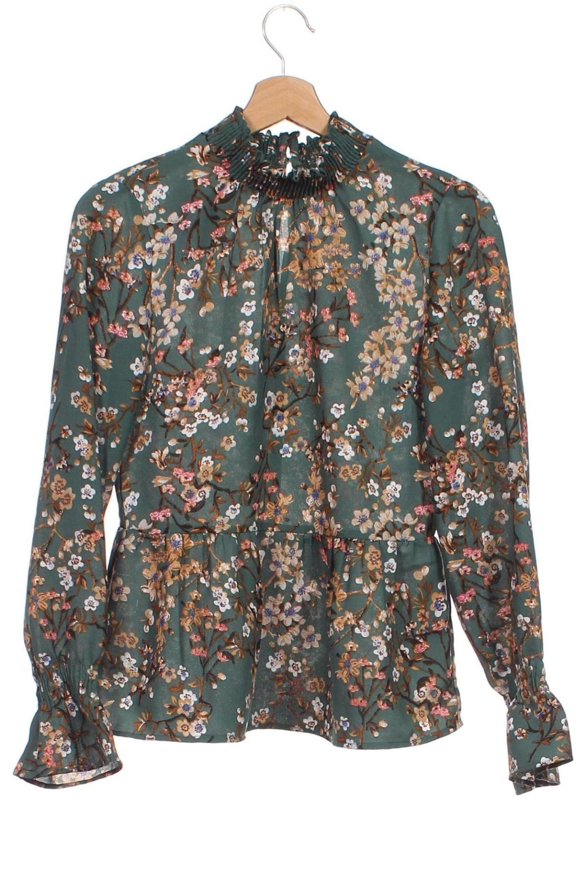 Γυναικεία μπλούζα Pieces, Μέγεθος XS, Χρώμα Πολύχρωμο, Τιμή 10,23 €