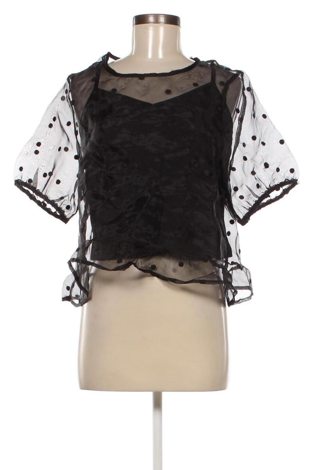 Дамска блуза Pimkie, Размер L, Цвят Черен, Цена 9,30 лв.