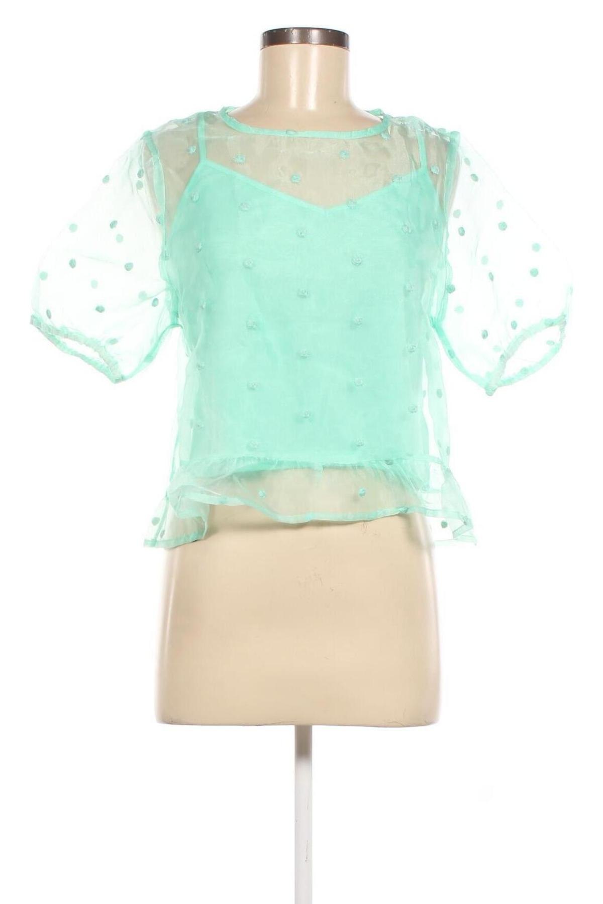 Γυναικεία μπλούζα Pimkie, Μέγεθος M, Χρώμα Πράσινο, Τιμή 6,71 €