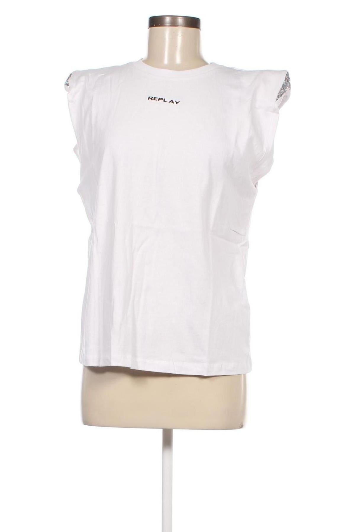 Damen Shirt Replay, Größe S, Farbe Weiß, Preis 33,20 €