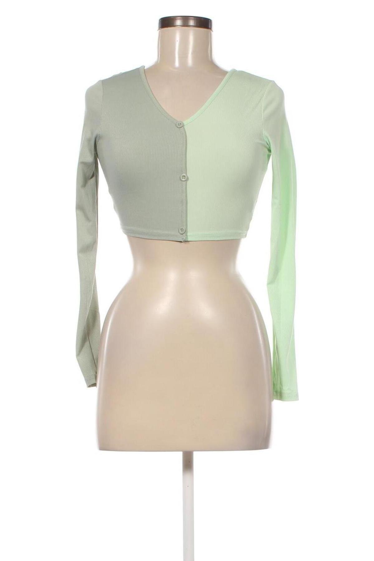 Дамска блуза SHEIN, Размер XS, Цвят Зелен, Цена 3,80 лв.
