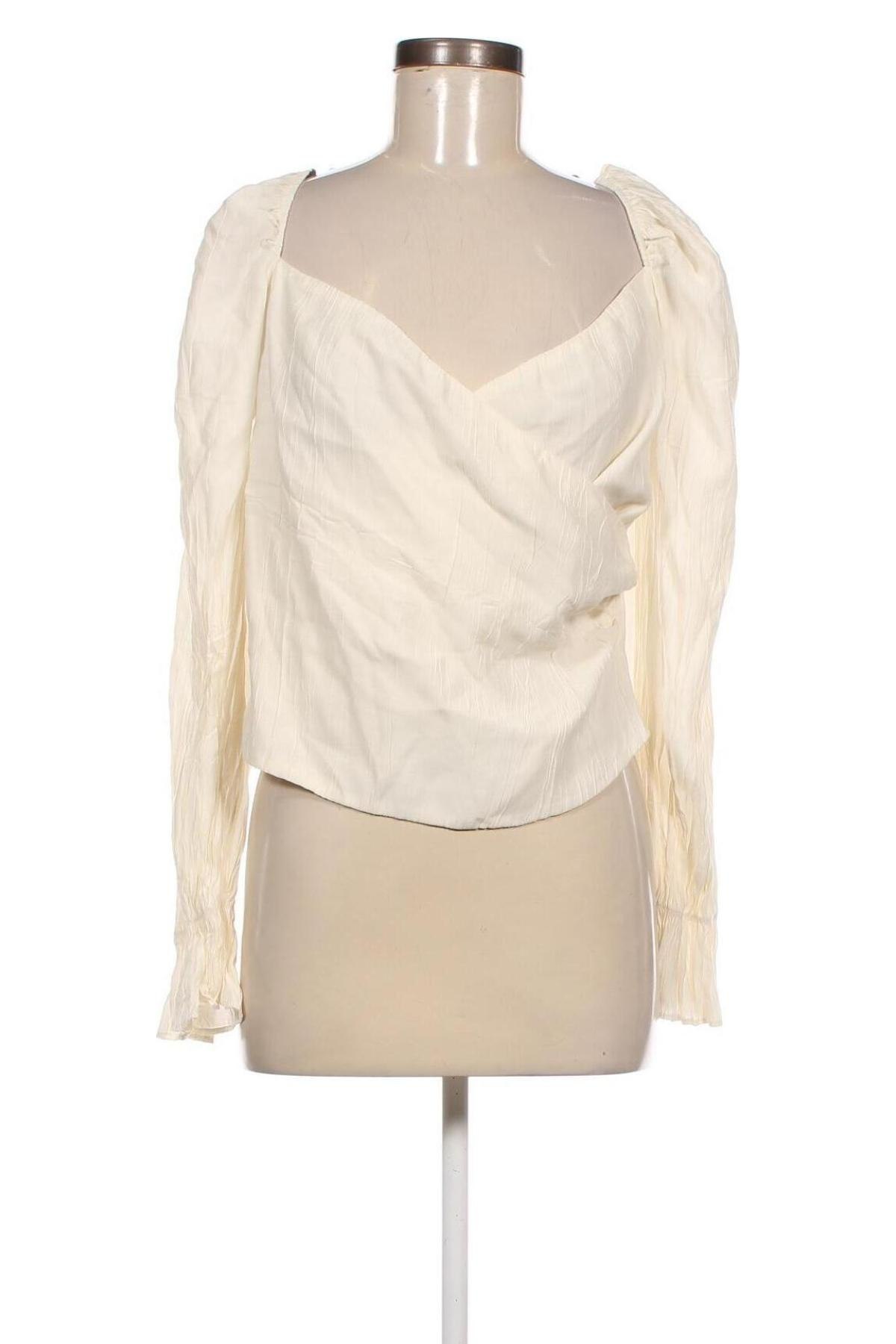 Дамска блуза SHEIN, Размер M, Цвят Екрю, Цена 6,27 лв.