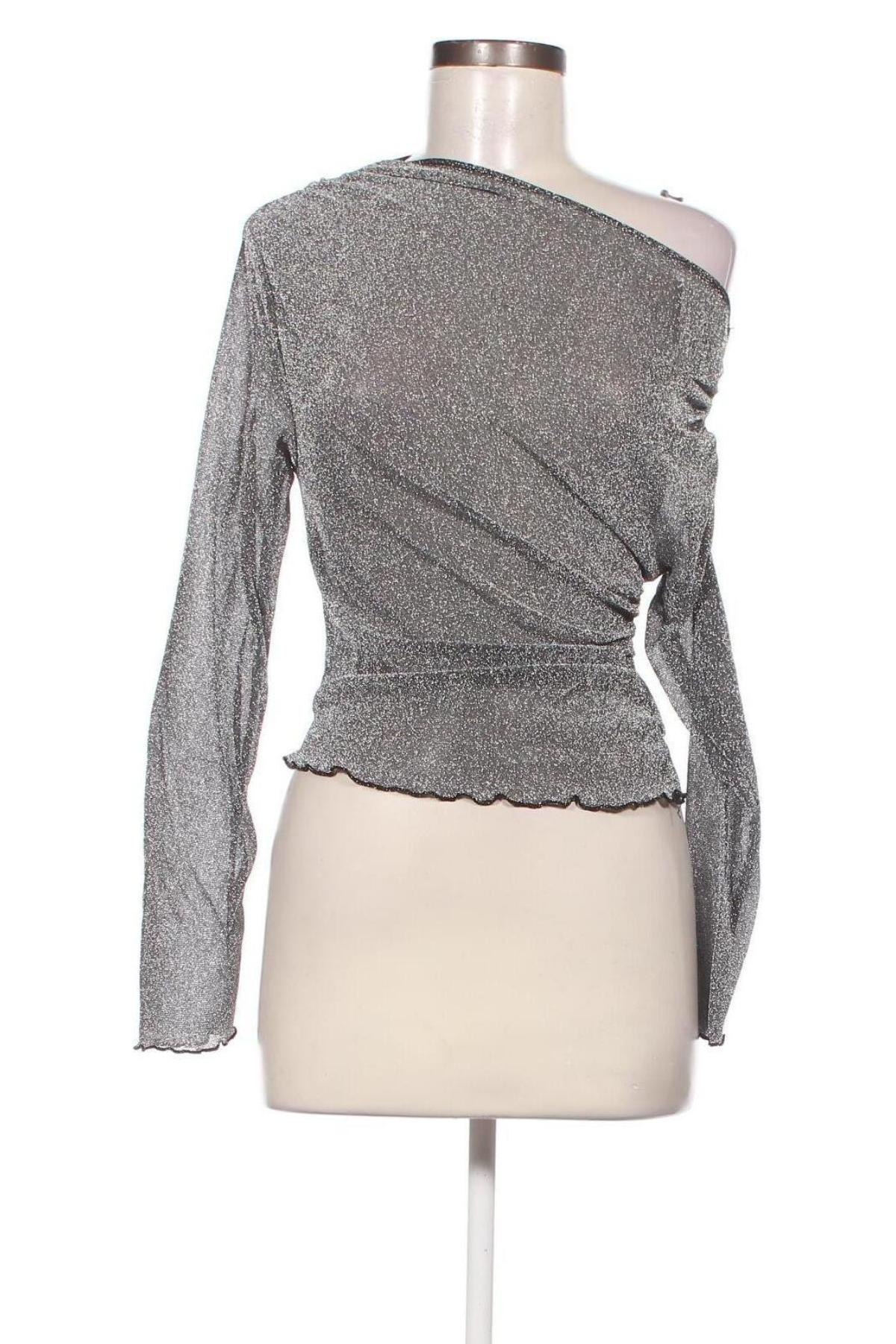 Γυναικεία μπλούζα SHEIN, Μέγεθος M, Χρώμα Ασημί, Τιμή 3,60 €