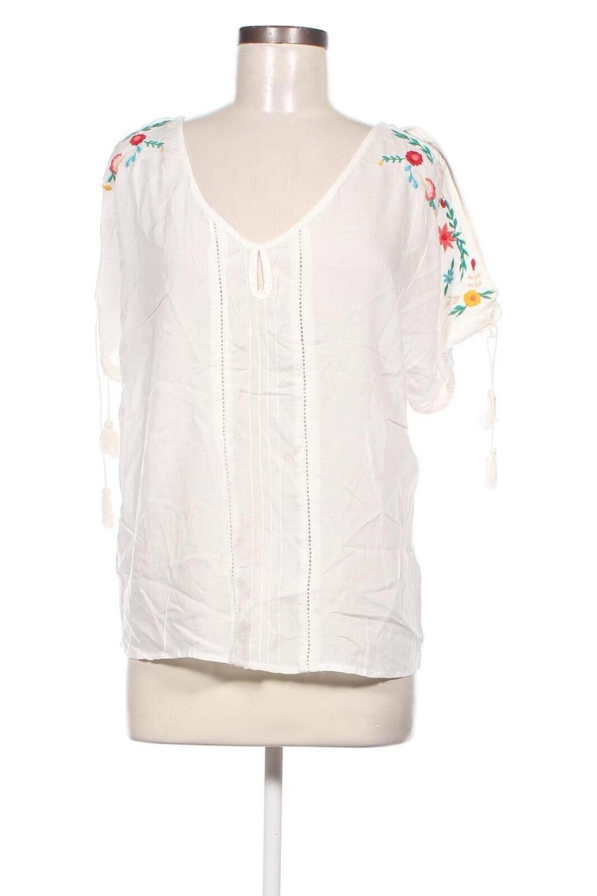 Damen Shirt Stradivarius, Größe M, Farbe Weiß, Preis € 10,97