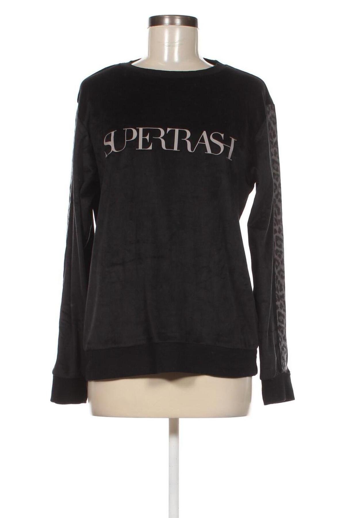 Γυναικεία μπλούζα Supertrash, Μέγεθος L, Χρώμα Μαύρο, Τιμή 4,45 €