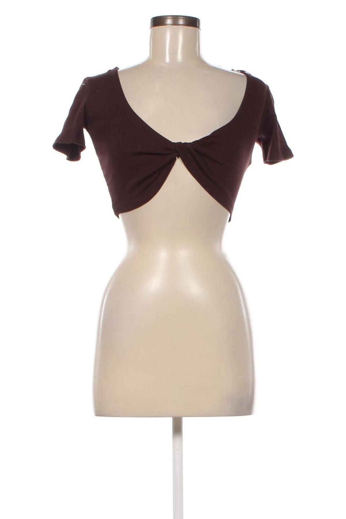 Дамска блуза Tally Weijl, Размер XS, Цвят Кафяв, Цена 8,06 лв.