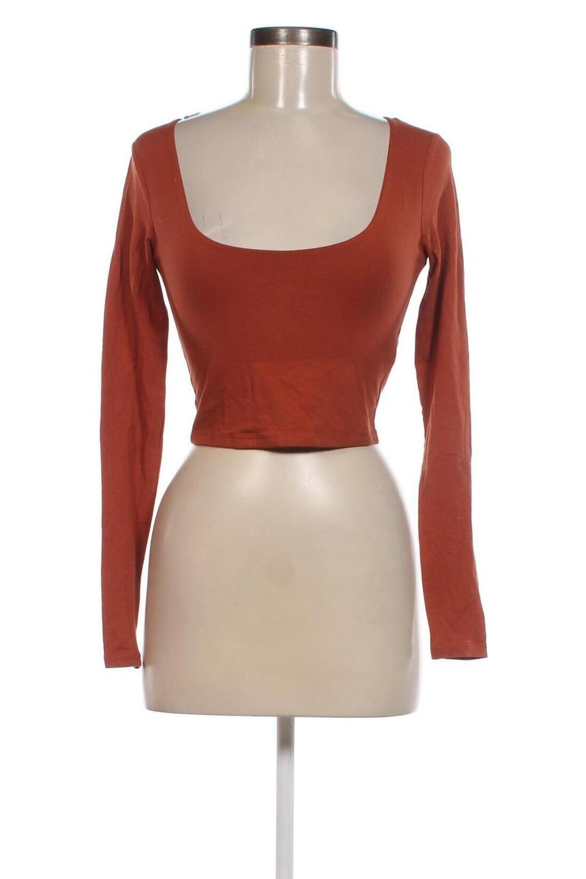 Дамска блуза Tally Weijl, Размер XS, Цвят Кафяв, Цена 10,54 лв.