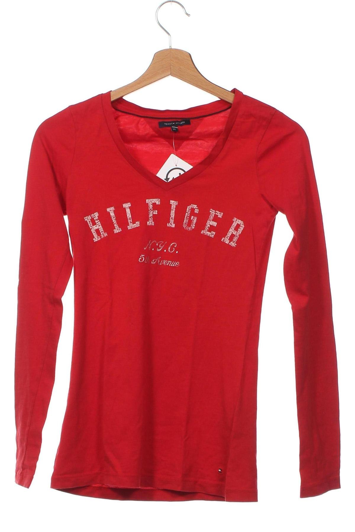Bluză de femei Tommy Hilfiger, Mărime XS, Culoare Roșu, Preț 134,56 Lei