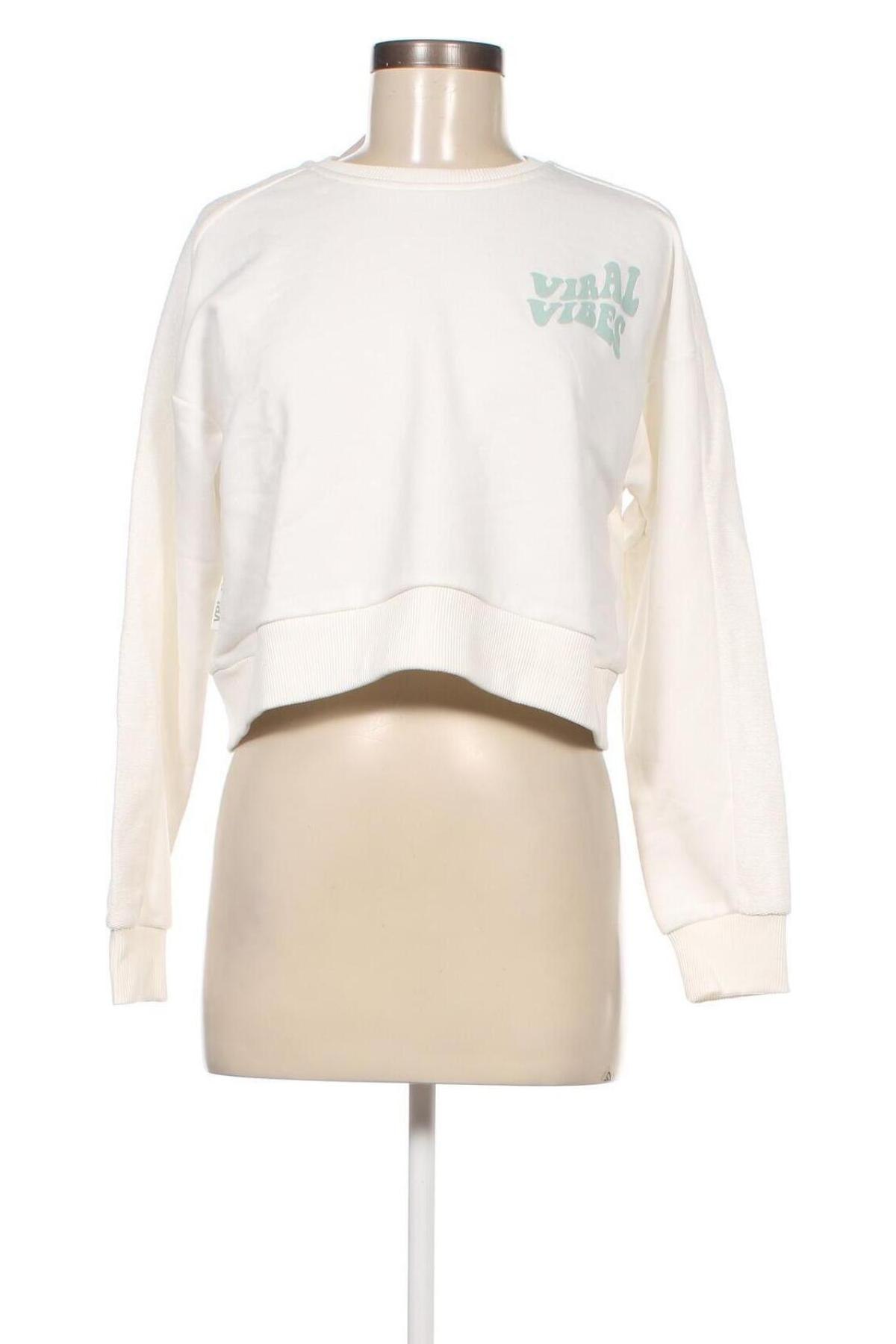 Γυναικεία μπλούζα Viral Vibes, Μέγεθος S, Χρώμα Λευκό, Τιμή 11,91 €