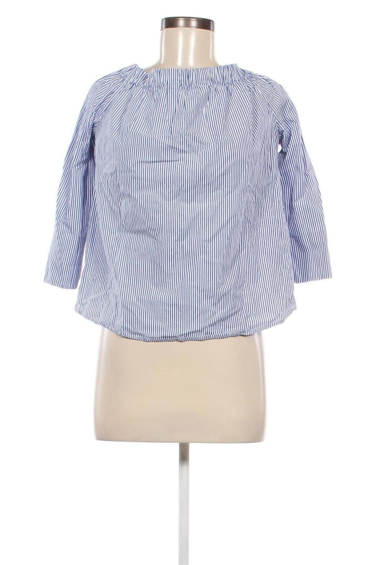 Дамска блуза Zara, Размер M, Цвят Син, Цена 13,77 лв.