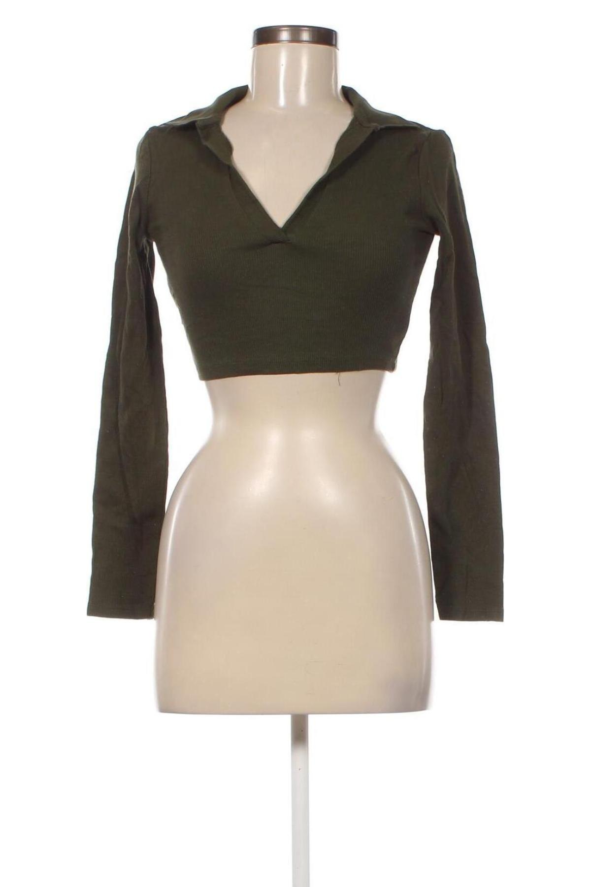 Bluză de femei Zara, Mărime S, Culoare Verde, Preț 26,65 Lei