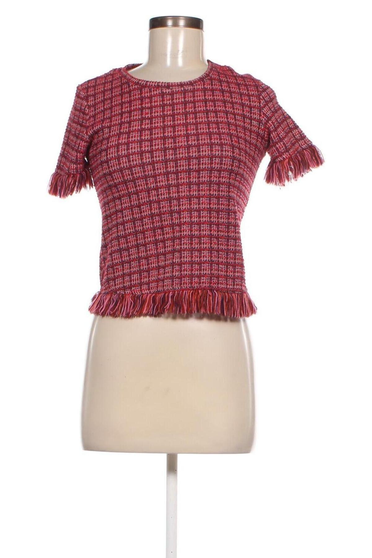 Дамска блуза Zara Trafaluc, Размер S, Цвят Червен, Цена 7,20 лв.