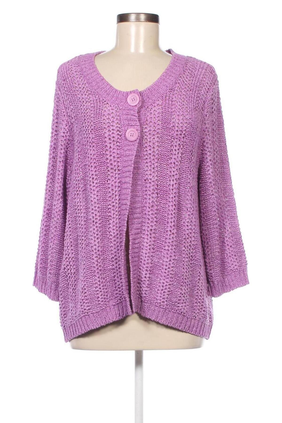 Cardigan de damă Canda, Mărime L, Culoare Mov, Preț 20,99 Lei