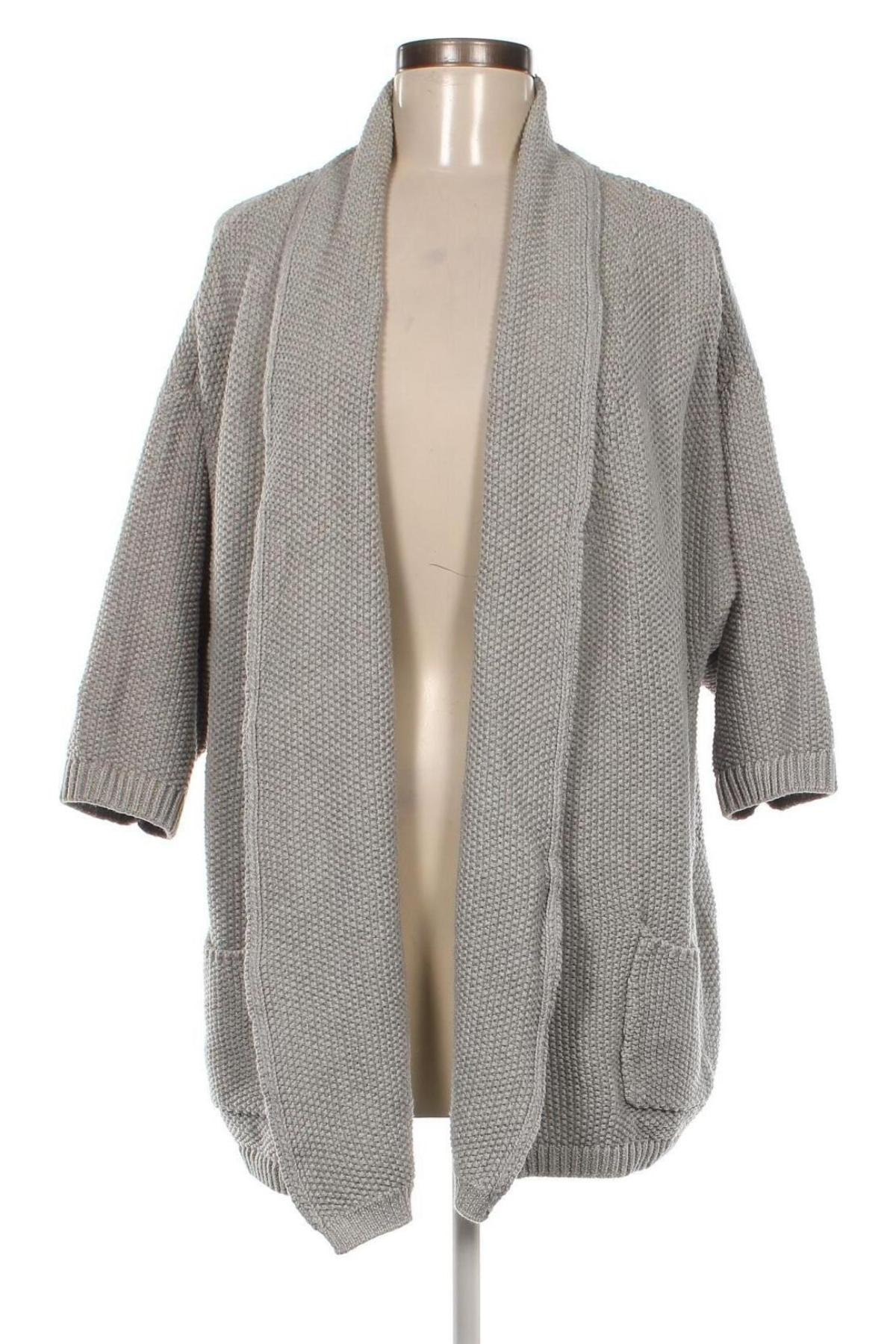 Damen Strickjacke Deerberg, Größe L, Farbe Grau, Preis 6,47 €