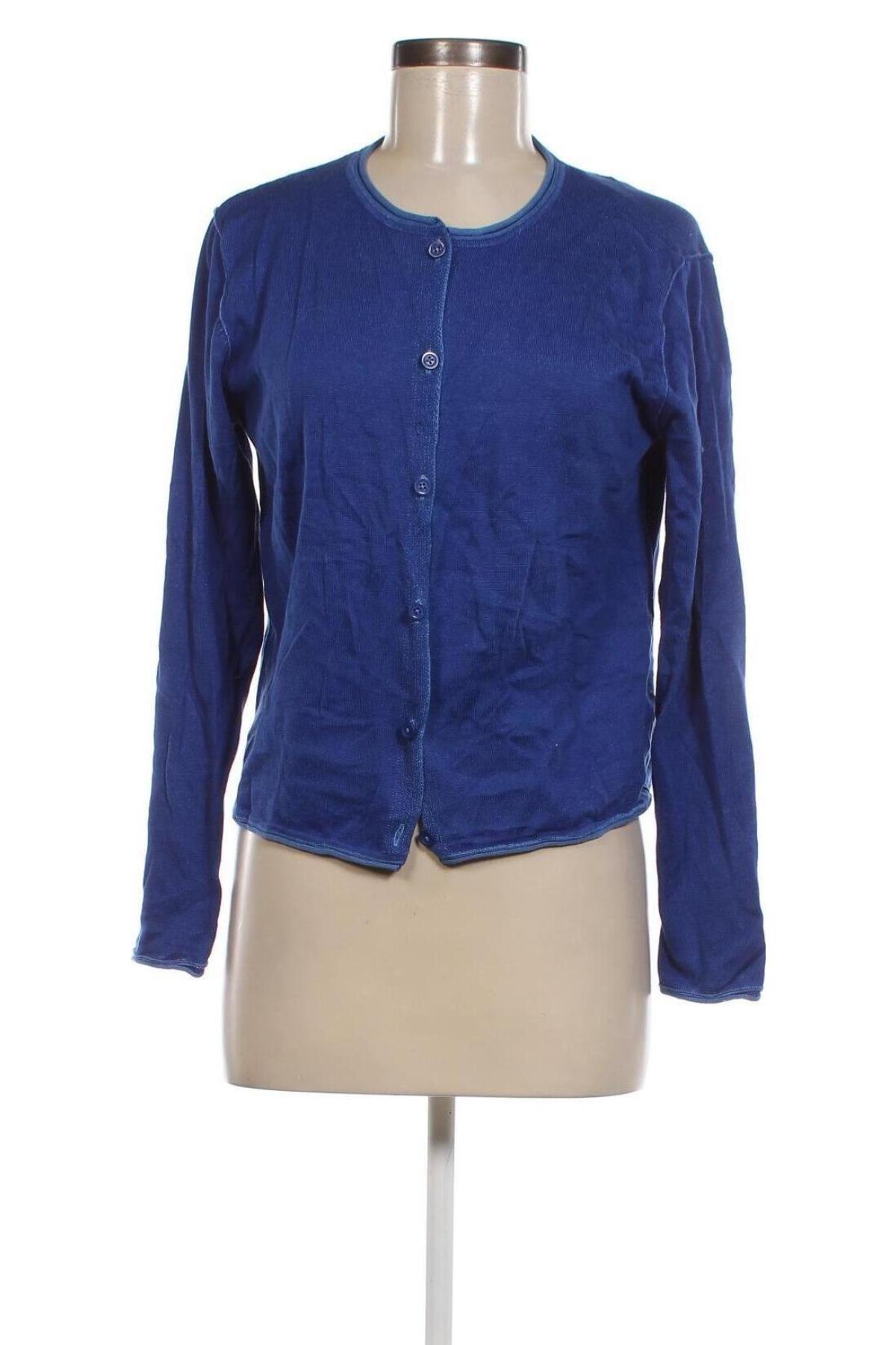 Damen Strickjacke Peter Hahn, Größe M, Farbe Blau, Preis 17,26 €