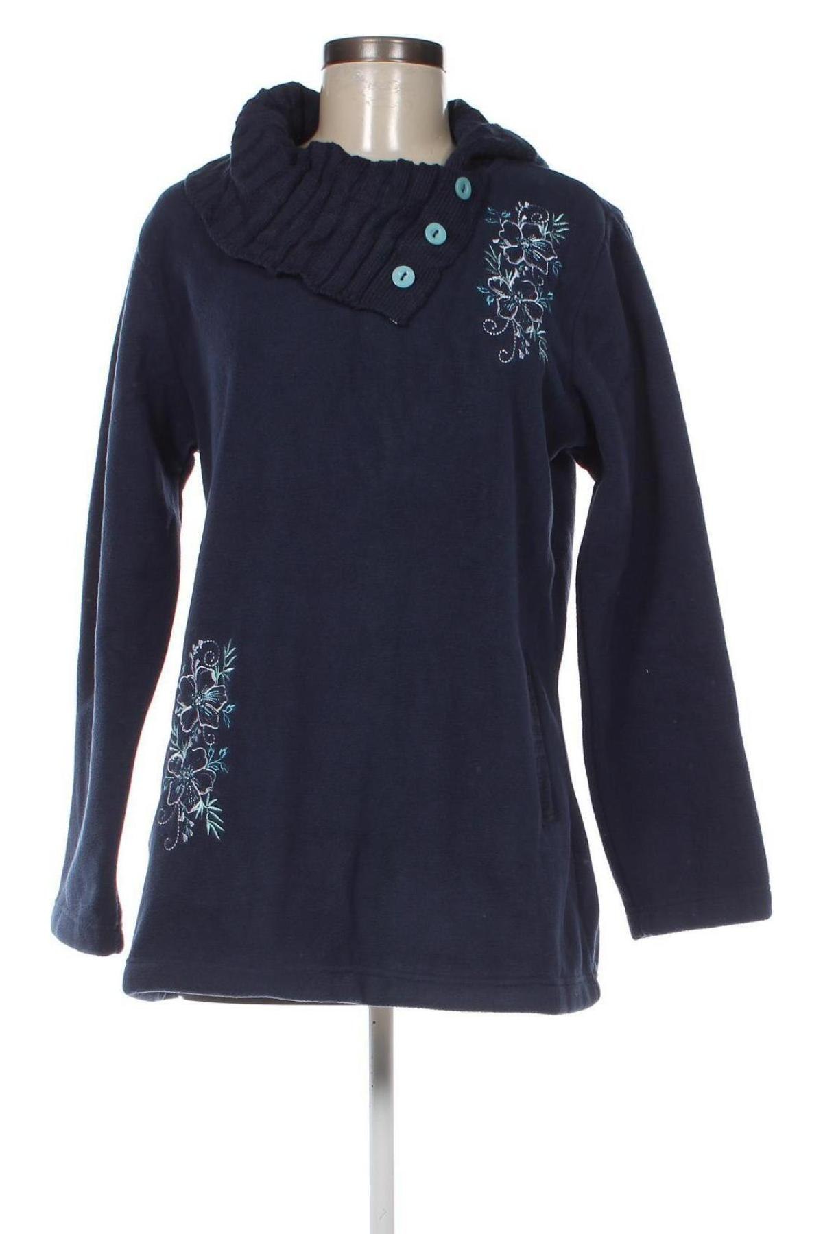Γυναικεία μπλούζα fleece Atlas For Women, Μέγεθος M, Χρώμα Μπλέ, Τιμή 14,23 €