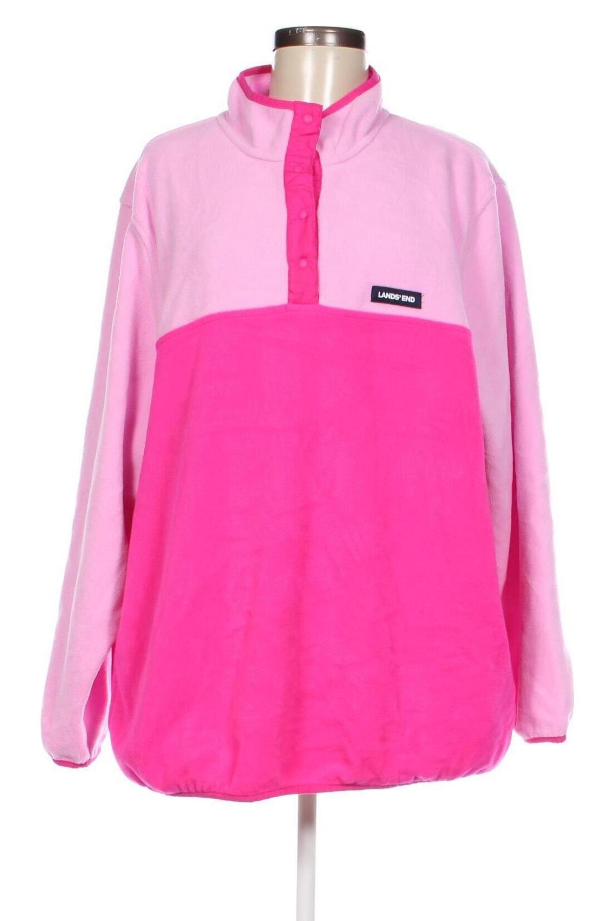 Γυναικεία μπλούζα fleece Land's End, Μέγεθος XXL, Χρώμα Ρόζ , Τιμή 21,03 €