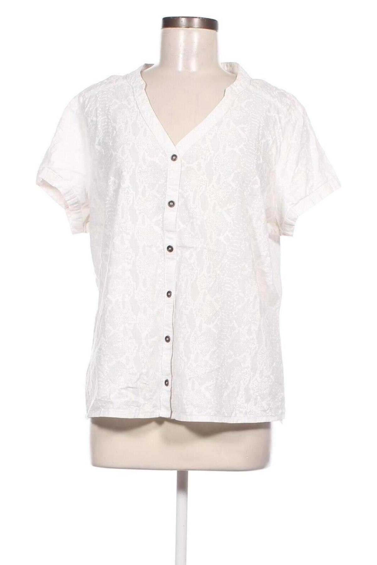 Дамска риза, Размер XL, Цвят Бял, Цена 25,00 лв.
