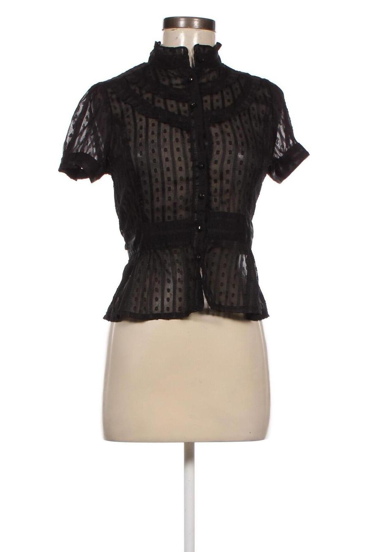 Γυναικείο πουκάμισο, Μέγεθος S, Χρώμα Μαύρο, Τιμή 6,88 €