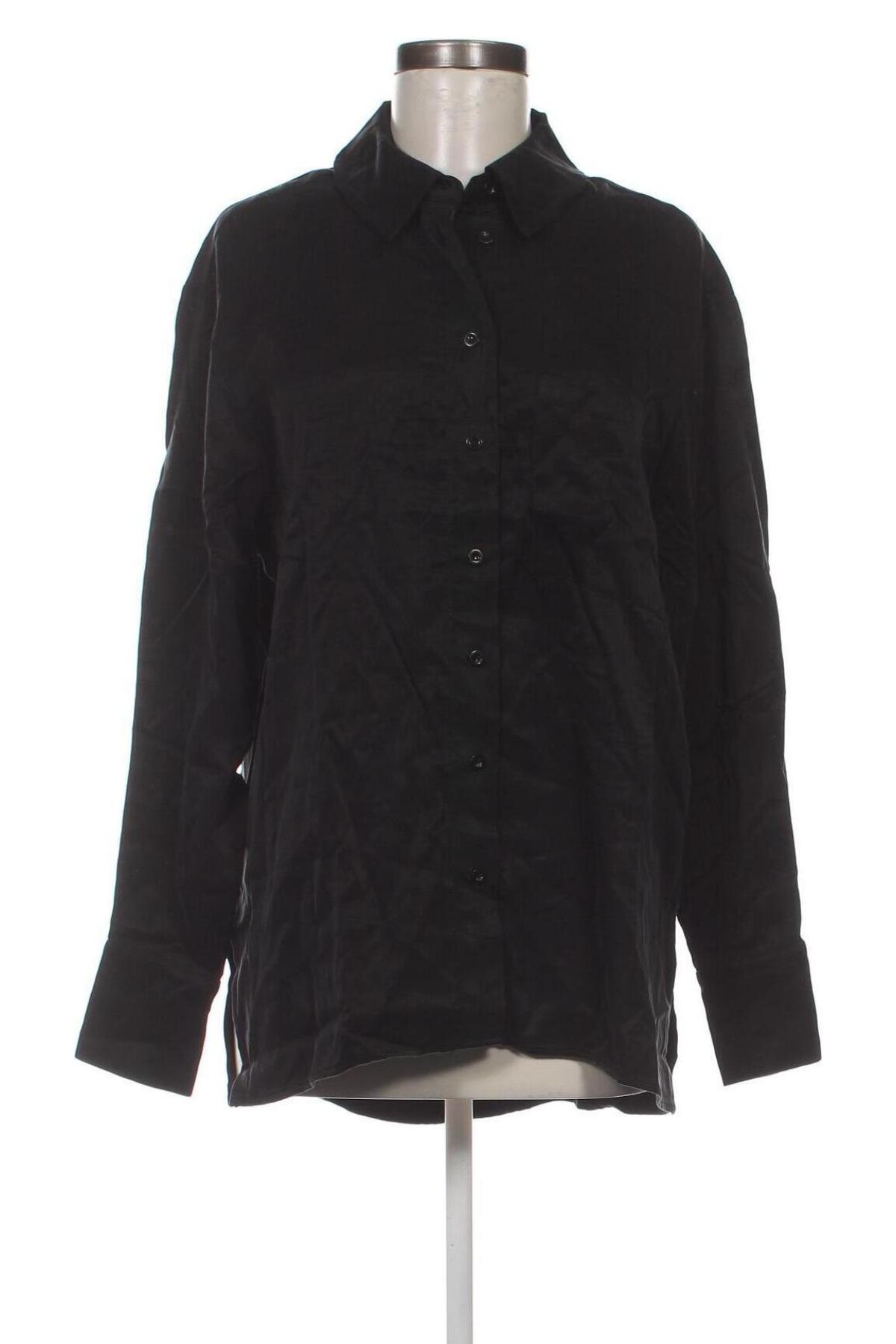 Γυναικείο πουκάμισο A Lot Less x About You, Μέγεθος S, Χρώμα Μαύρο, Τιμή 55,67 €