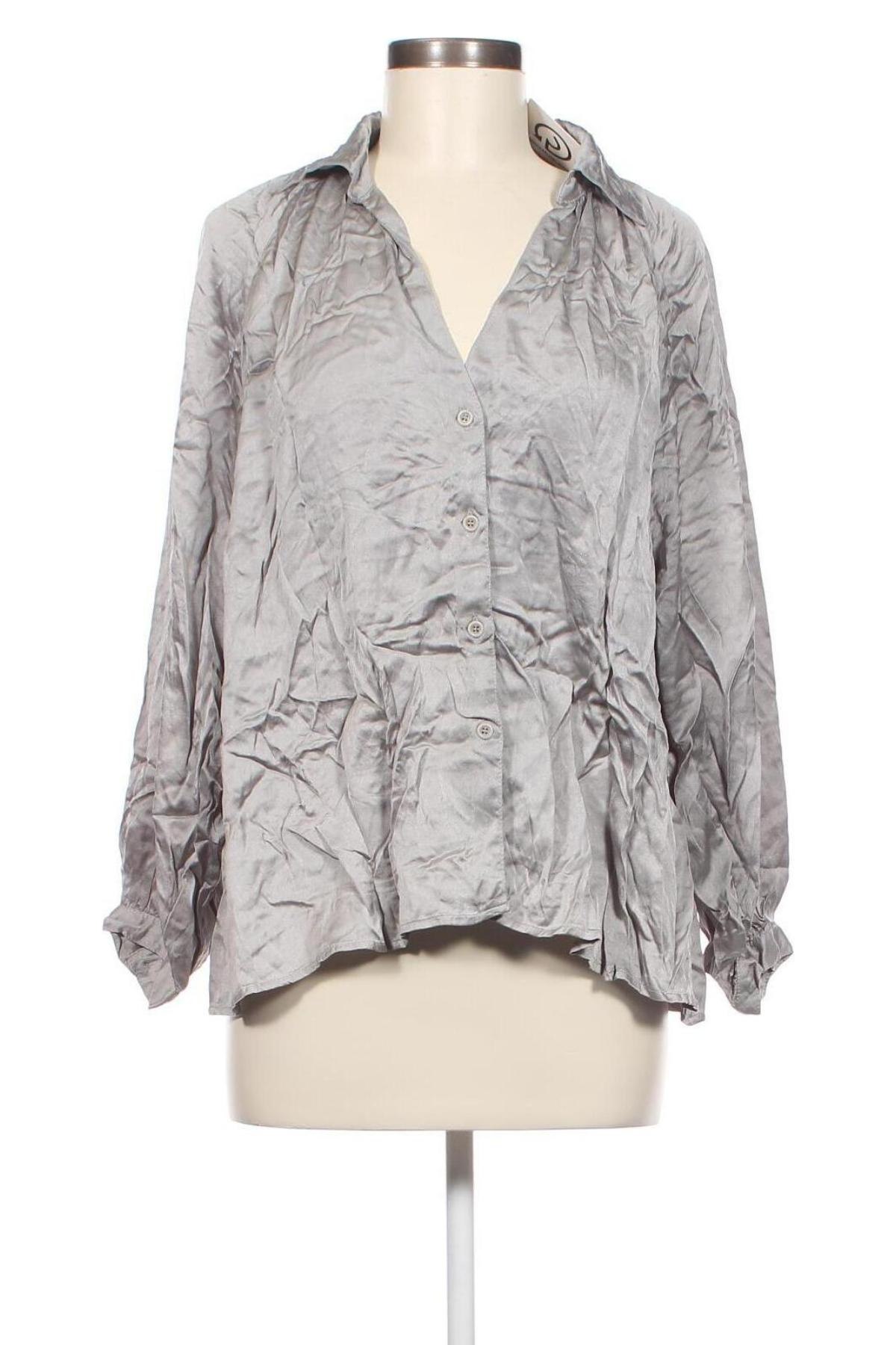 Γυναικείο πουκάμισο American Vintage, Μέγεθος XS, Χρώμα Γκρί, Τιμή 12,47 €