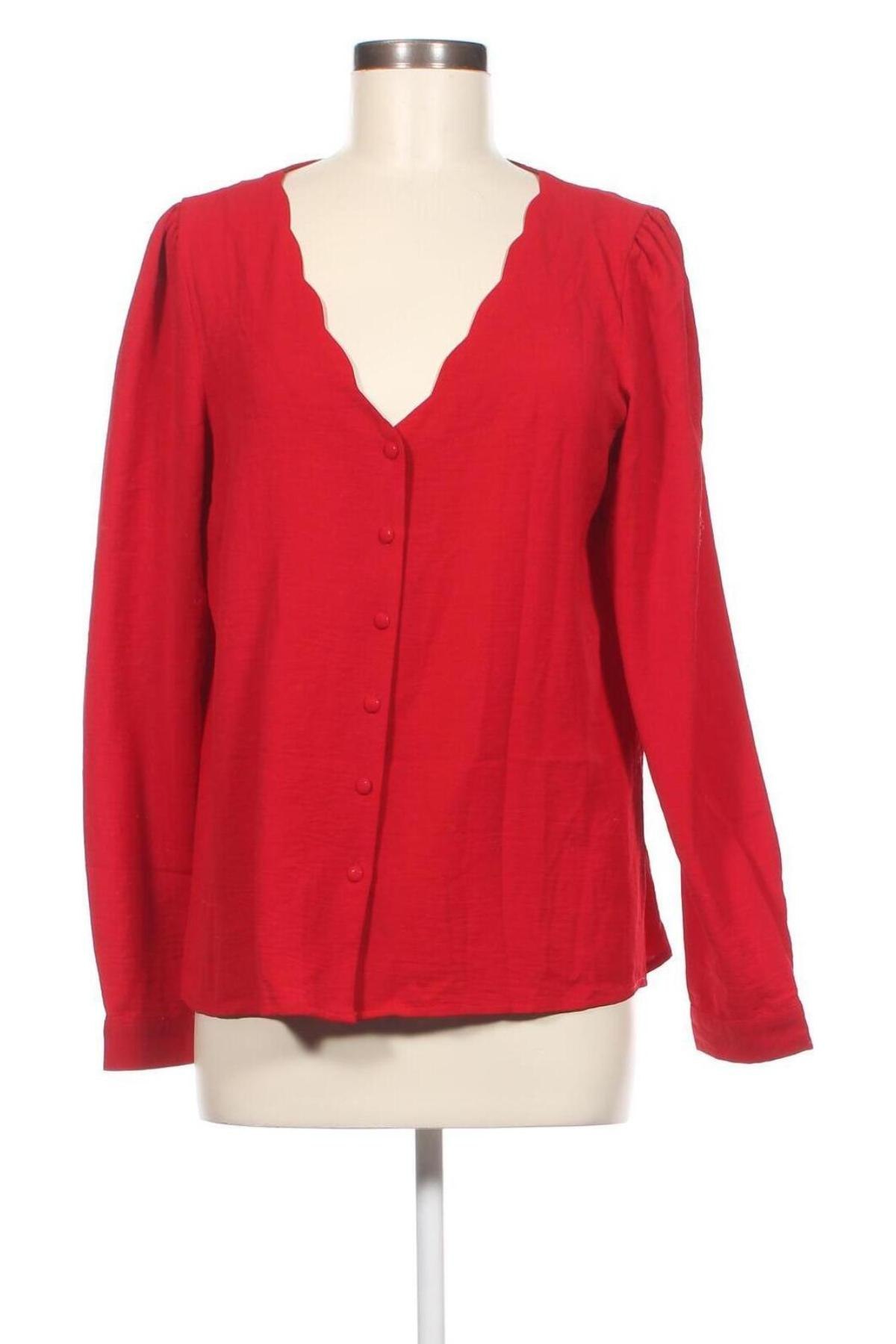 Γυναικείο πουκάμισο Guts & Gusto, Μέγεθος M, Χρώμα Κόκκινο, Τιμή 4,21 €