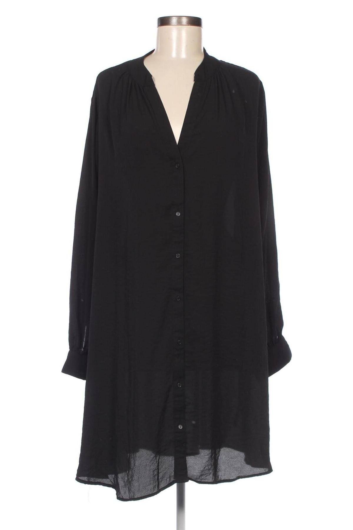 Дамска риза H&M, Размер 3XL, Цвят Черен, Цена 25,00 лв.