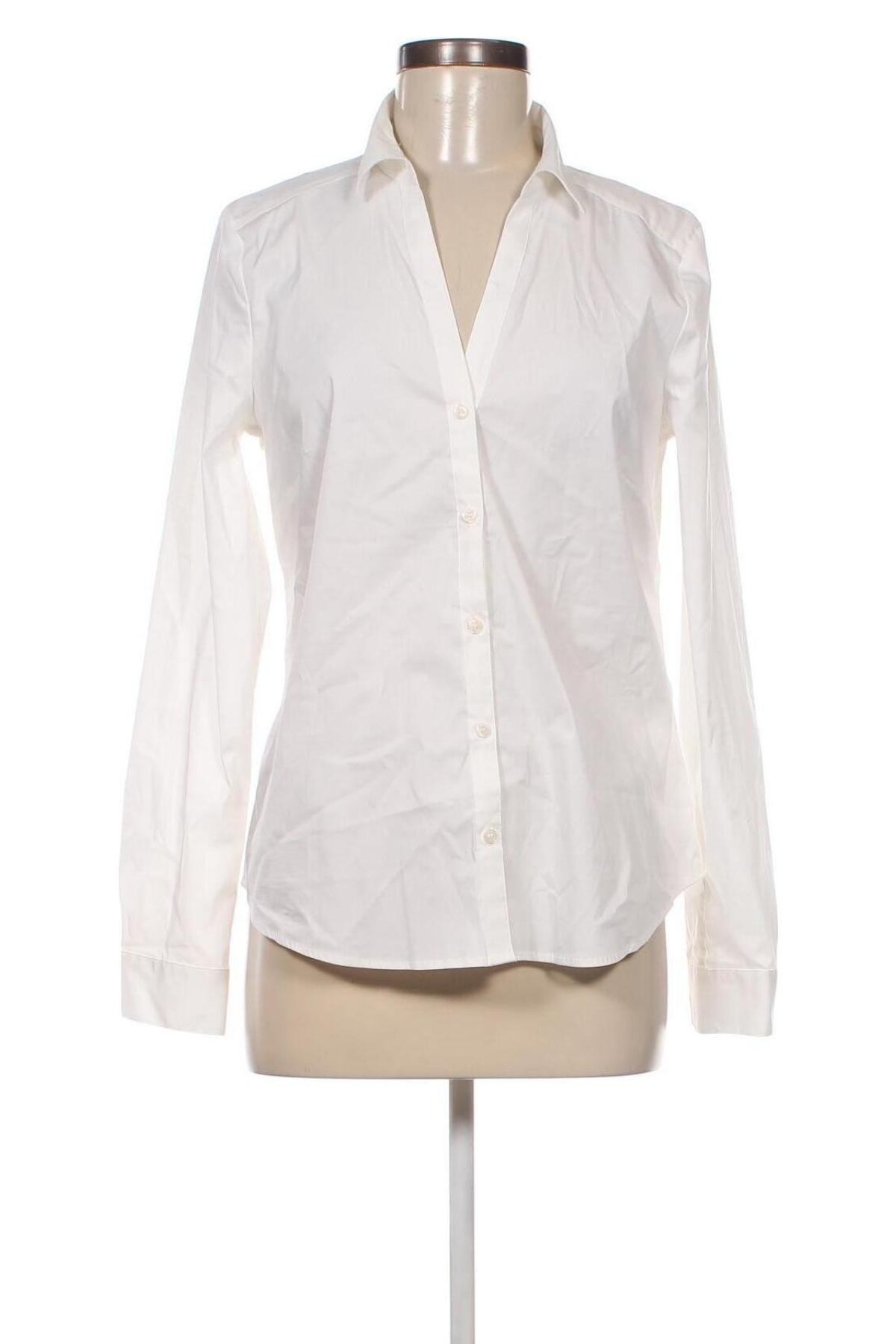 Дамска риза H&M, Размер M, Цвят Бял, Цена 25,42 лв.