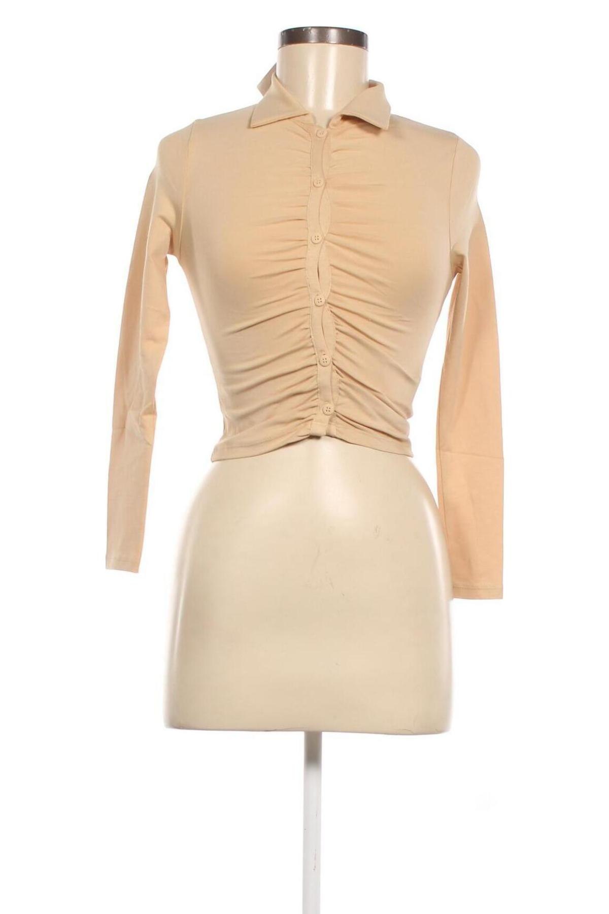 Damenbluse Jennyfer, Größe XXS, Farbe Beige, Preis 4,12 €